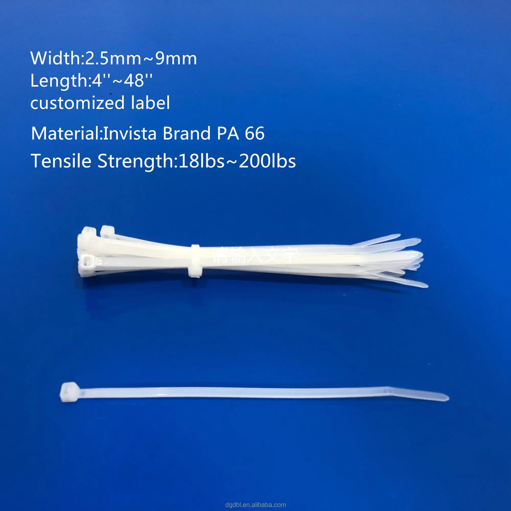 UV black nylon cable ties