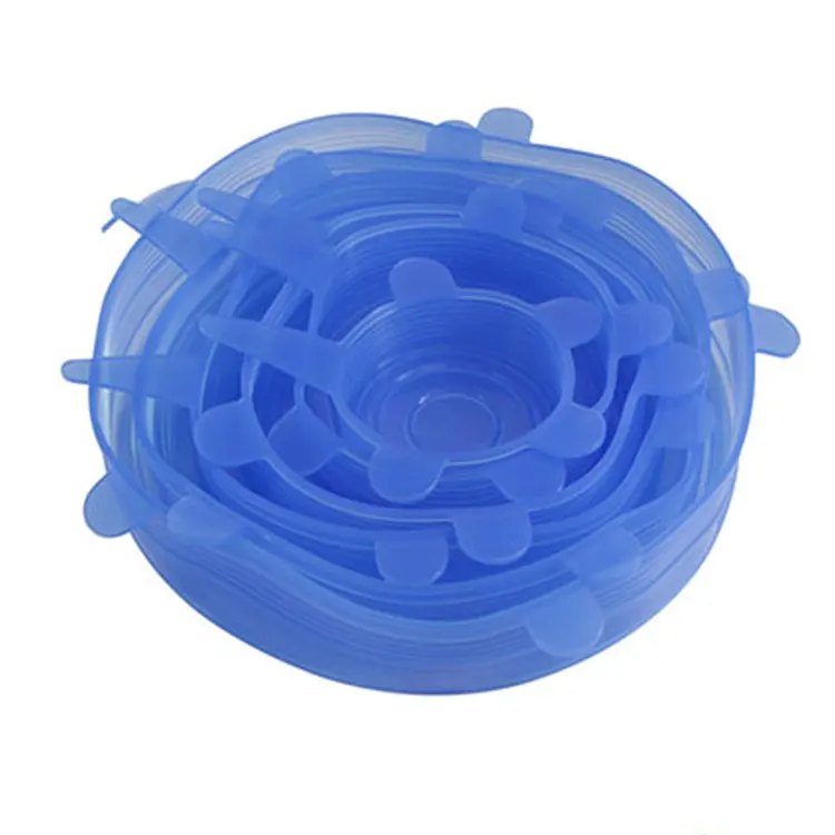 Силиконовые растягивающиеся крышки, умные крышки, вакуумные крышки