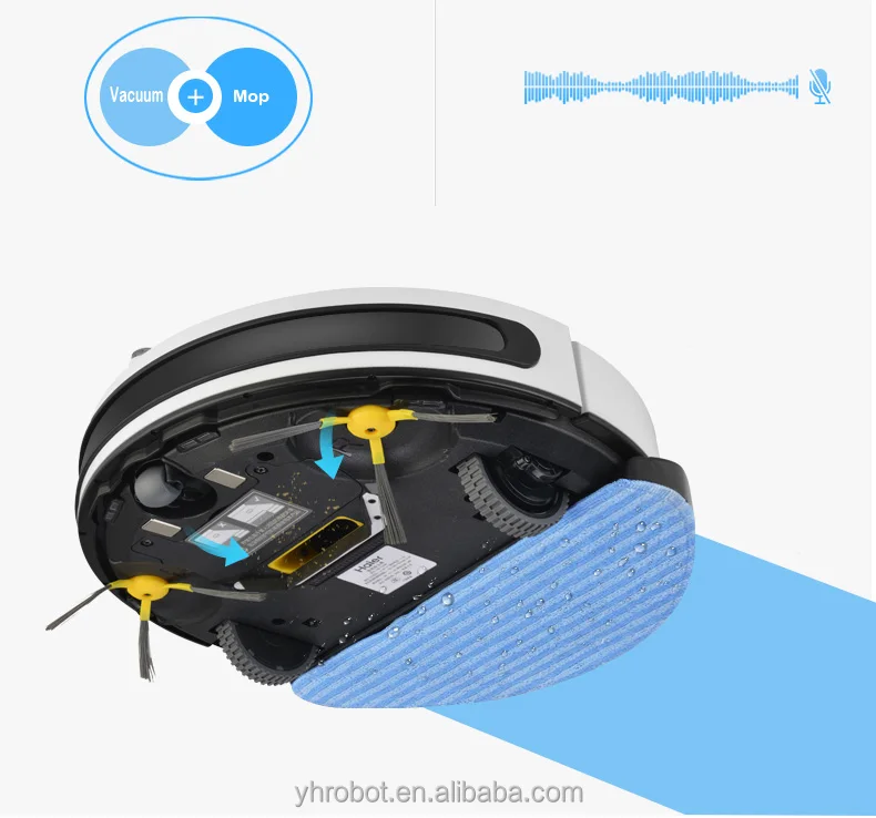 
2018 hotsell robot floor cleaner and vacuum, WIFI APP, Map 