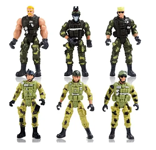 OEM Military Toy Soldier Play Set Kids Plastic Mini Army Toys for Sale PVC Color Window Box Best Choice for Gift and Collection