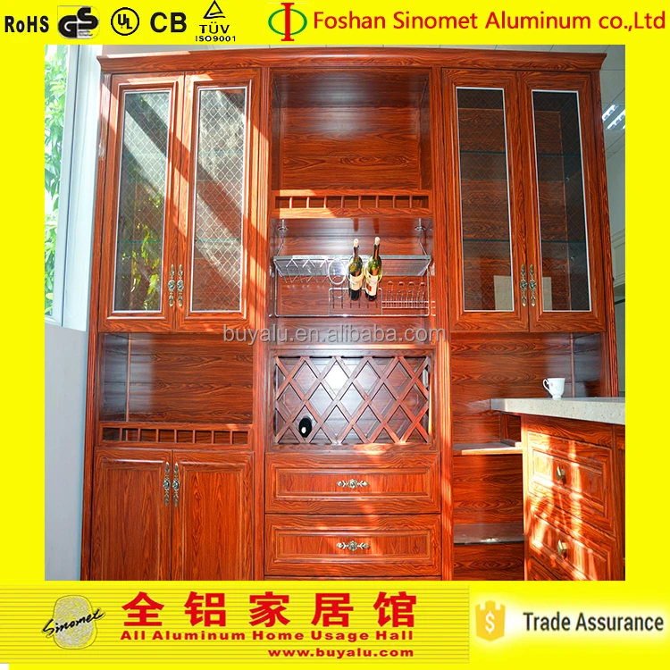 
2017 hot sell HOME USED wine glass display cabinet 