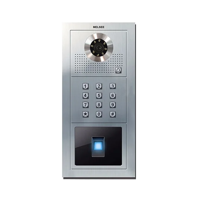 
Biometric fingerprint video intercom with direct call button 