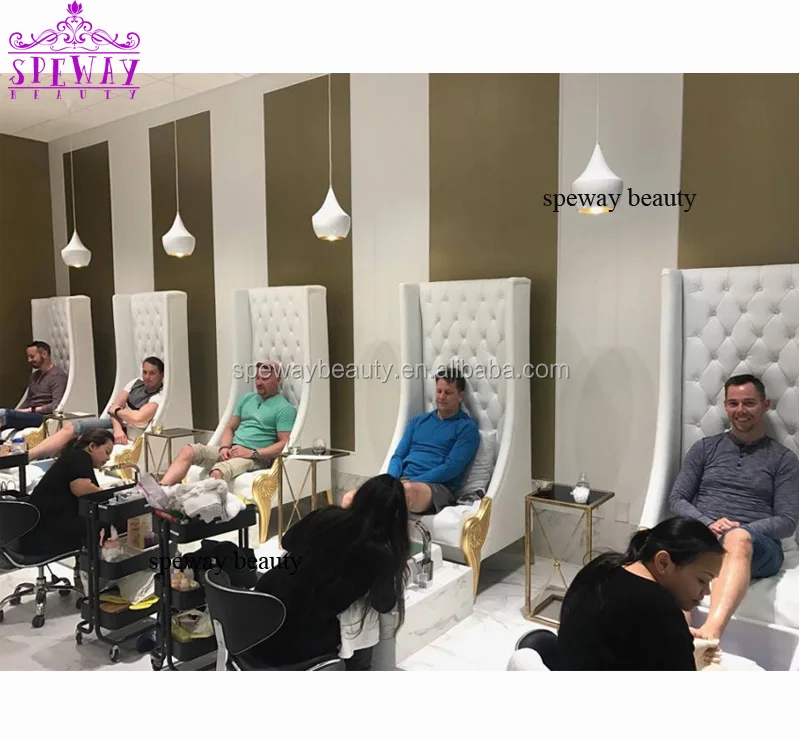 modern white spa nail salon pedicure chair luxury professional manicure spa chair