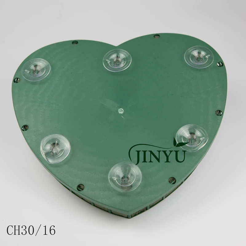 Фабрика JINYU смола влажный цветочный пенопласт волнистое сердце 30 см для цветочной композиции/украшения свежих цветов