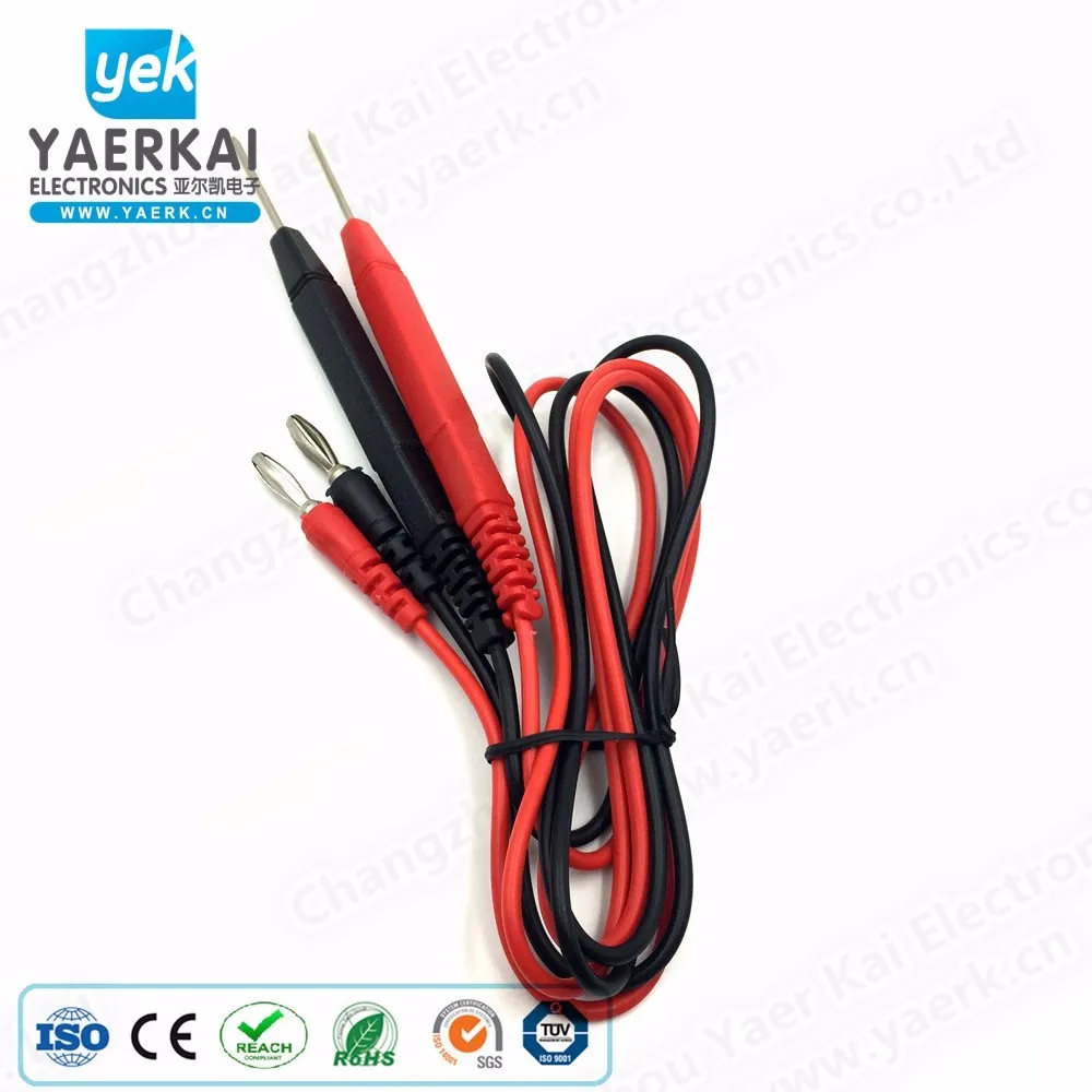
DC electronic instrument banana plug test lead to crocodile clip 