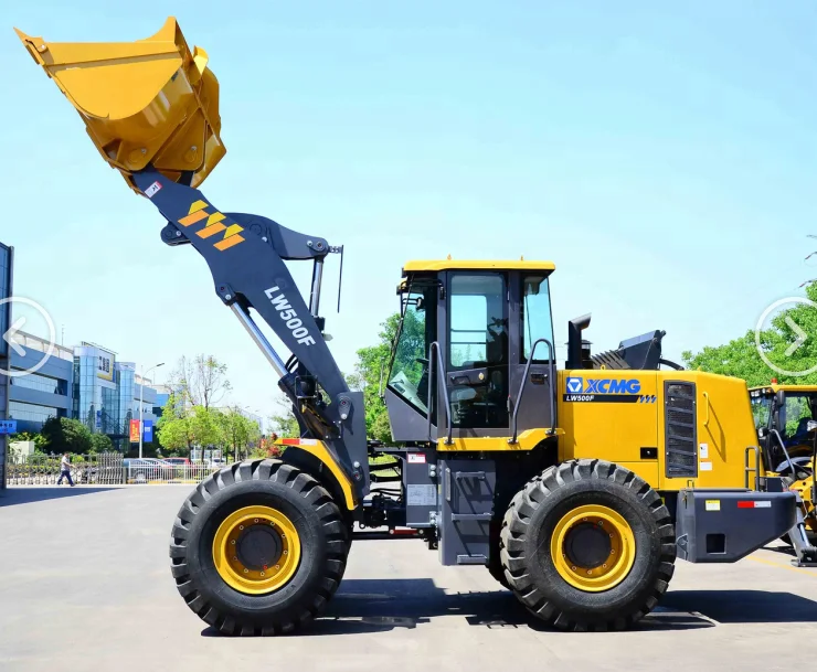 Chinese famous brand front end loader 5 ton wheel loader for sale loading machine LW500FV