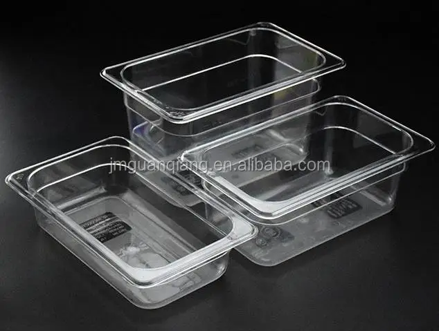 NSF Food grade1/1- 1/2-1/3-1/4/1/6-1/9 GN polycarbonate food pan pc food containers for restaurant hotel