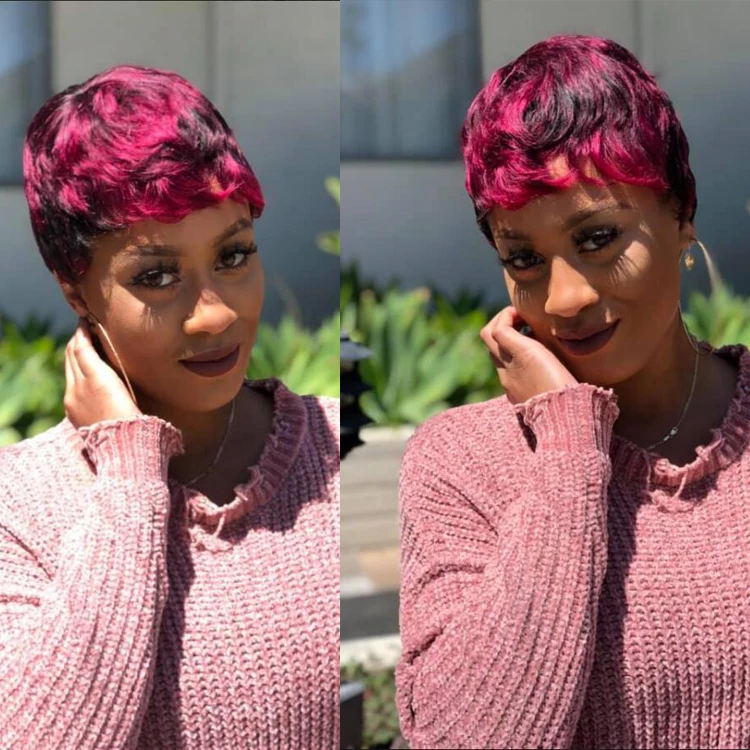 Wholesale Top Quality Pink Orange Blue Red 613 Blond Color Wig Brazilian Virgin Human Hair Long Colored Lace Front Full