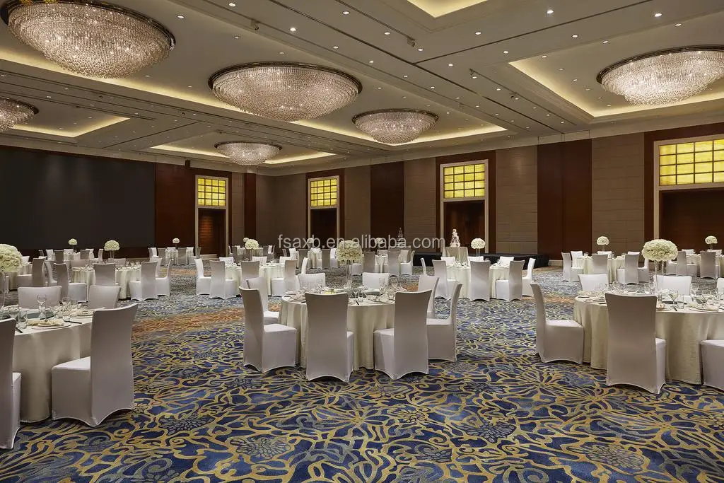 Floral Commercial Printed Carpets Wholesale for Banquet Hall & Reception Room & Lobby