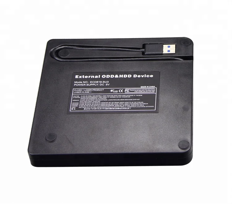  External DVD CD Drive USB 3.0 Portable ODD caddy High Speed Data Transfer RW Writer Burner Rewriter CD-ROM for