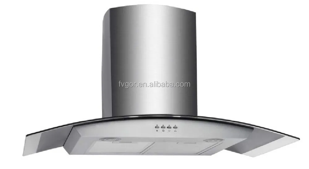 switch glass stainless steel chimney kitchen range hood