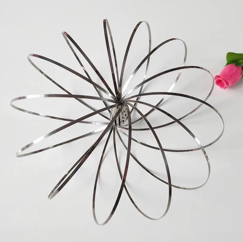 Magic Ring Kinetic 3D Spring Toy Sculpture Ring Game Toy For Kids