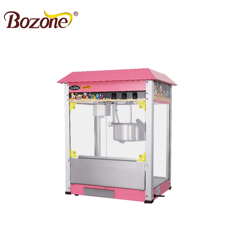 EB-081 Home CE Approved Industrial Snack Equipment Sweet Commercial Caramel Aluminium Automatic Sale China Pink Popcorn Machine