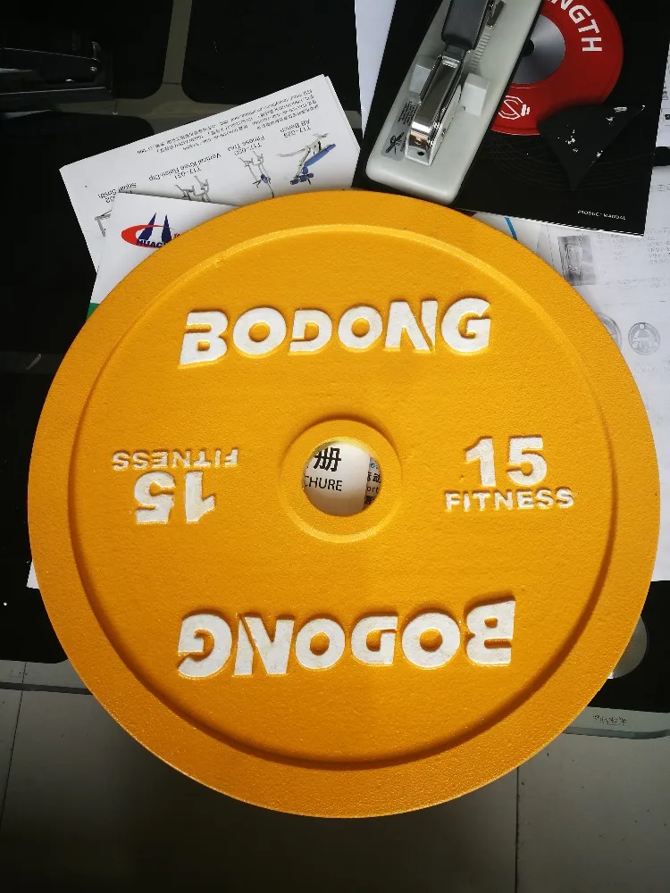 High Quality Durable Competitive Cast Iron Baking Barbell Weight Lifting Plates