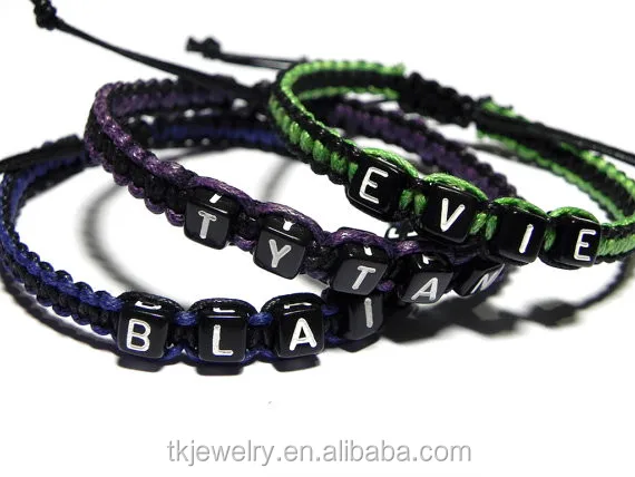 Fashion Personalized Name Bracelet for Beads Bracelet Custom Couple Jewelry for Gift