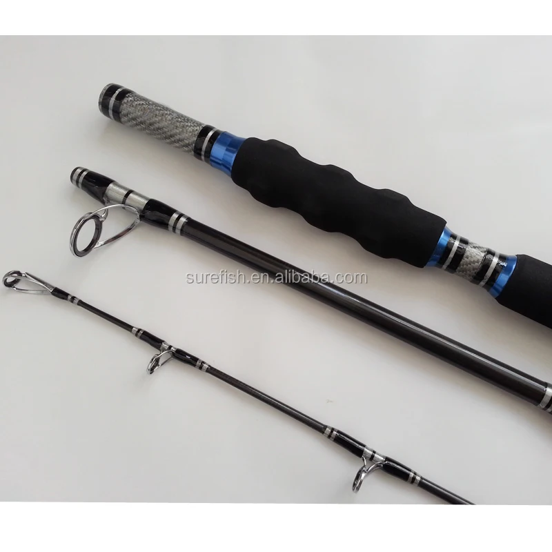 three section top quality carbon boat fishing rod