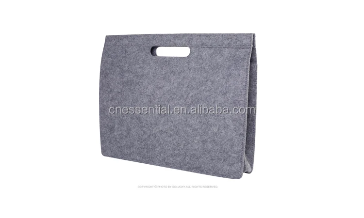 2018 new arrival high quality felt laptop computer bag felt magazine holder