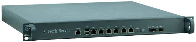 1U Rackmount chasssis для материнских плат с B75 материнская плата брандмауэр SFP + оптическое волокно