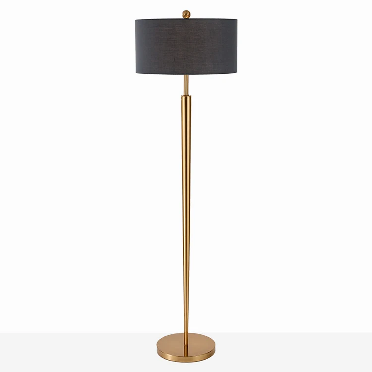 Decorative Hotel Vintage Brass Led Antique Floor Lamp Standing