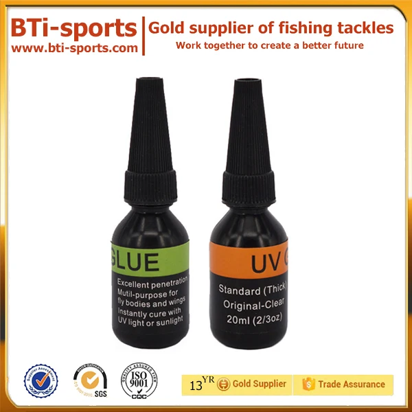 low or high viscosity 5 second fix UV light glue fly tying fishing material