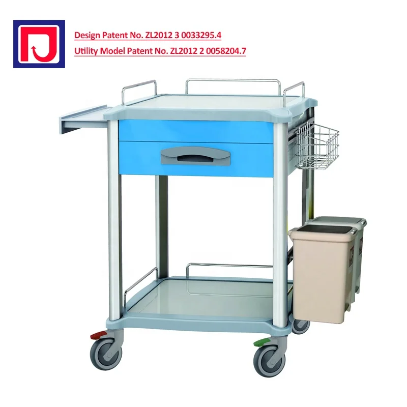 Многофункциональная алюминиевая металлическая медицинская тележка, тележка для больничных пациентов