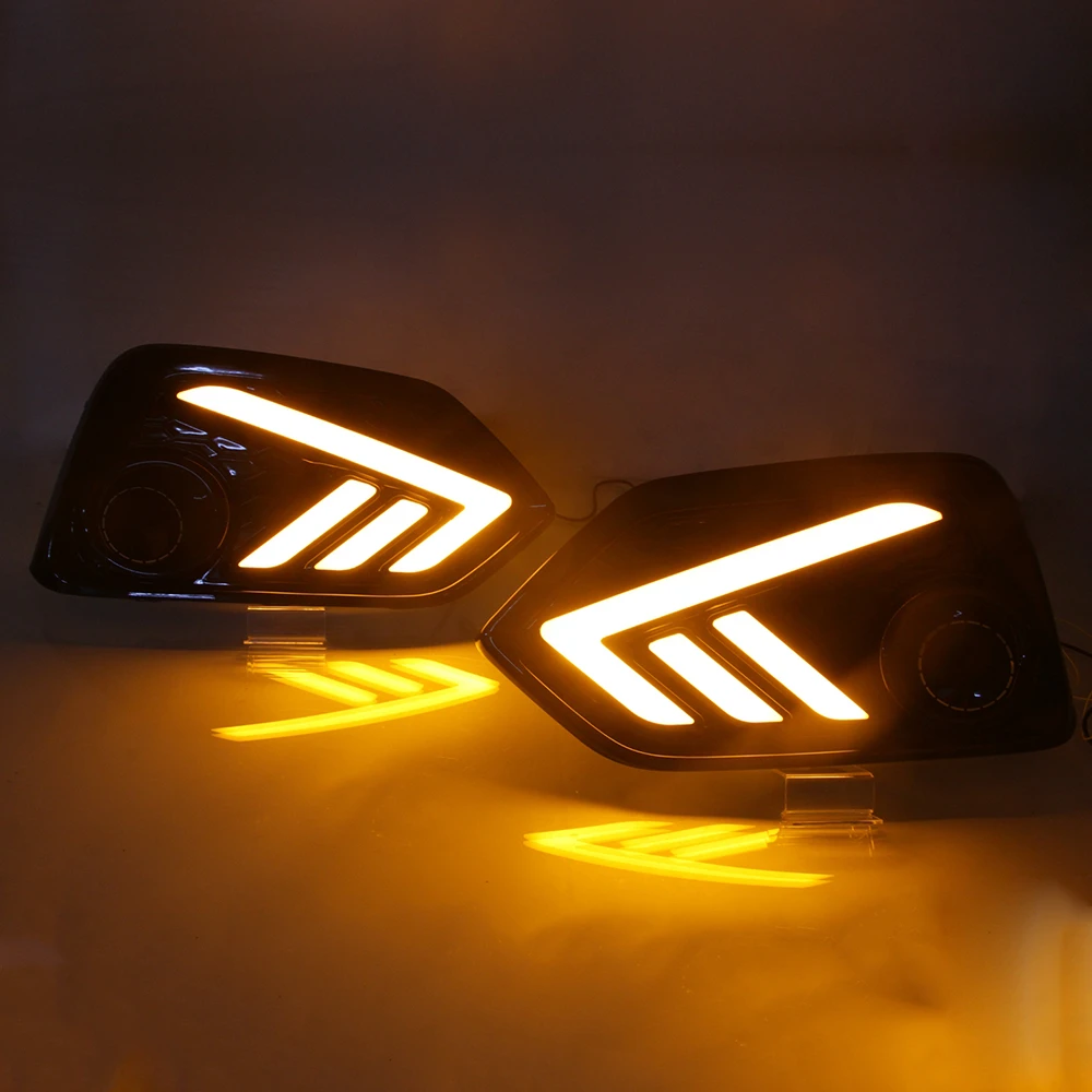 Drl Lites For Honda Civic  2011 - 2015 2017 2018  With Yellow Light Hatchback
