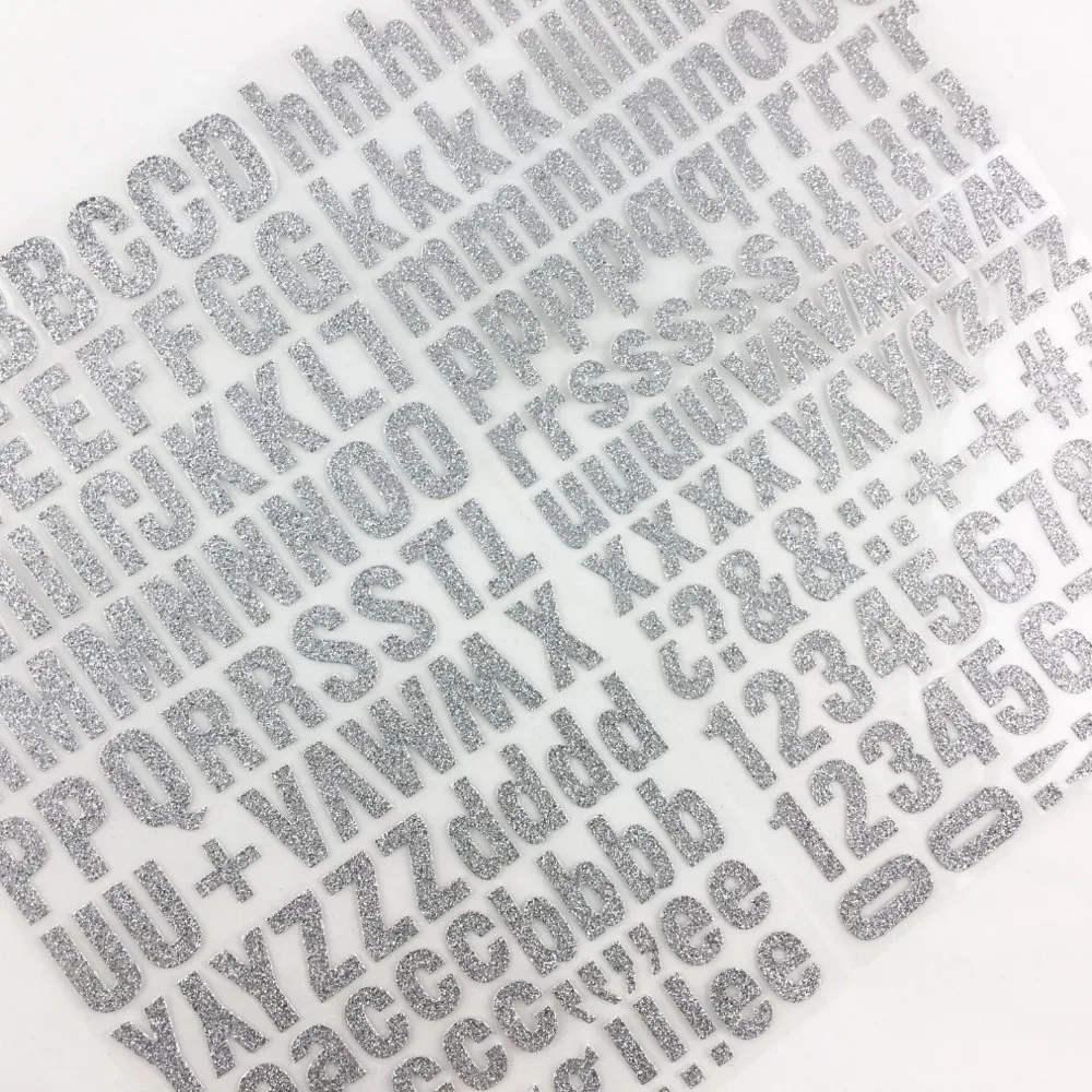 Custom Make Glitter Alphabet Letter Assorted Colors