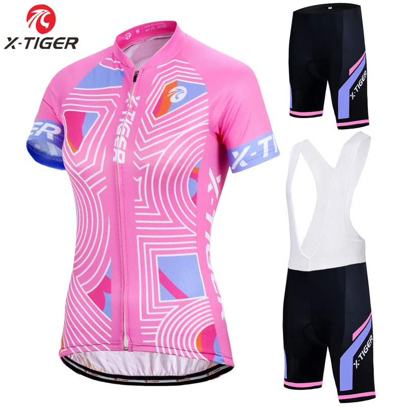 
Anti-UV Pro Women Cycling Jersey Summer Cycling Clothing Racing Bicycle Clothes MTB Bike wear set 