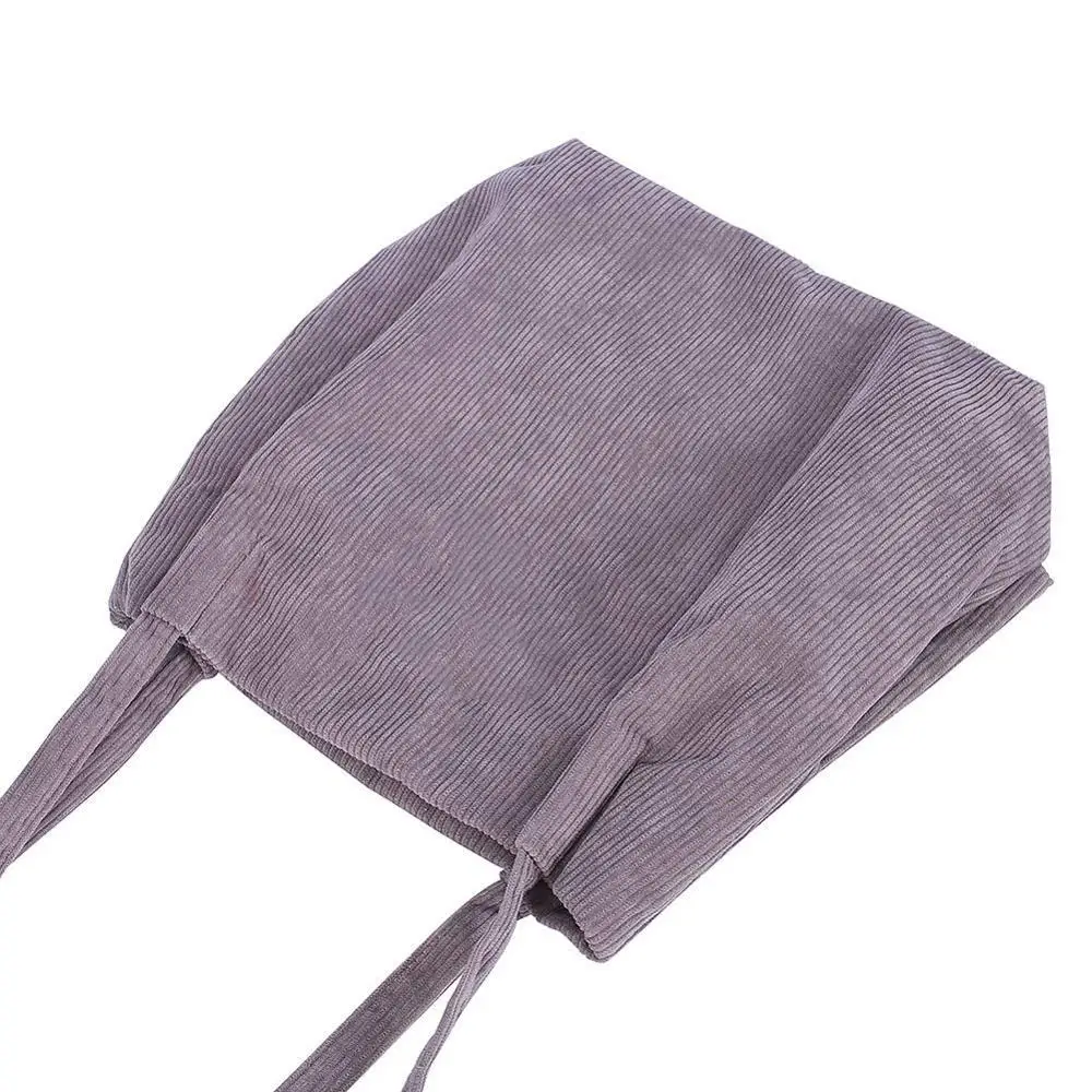 Shoulder Shopping Bag Corduroy Tote Casual for Women