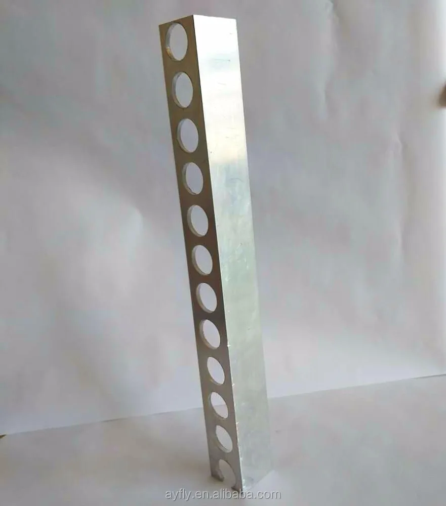 Hot sale aluminum extruded profile, anodized, perforated angle bar