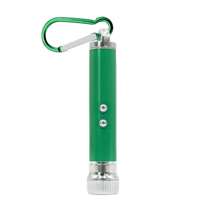 Custom Mini Keyring LED Light Flashlight Projector Torch Portable Promotional Gift for Parties