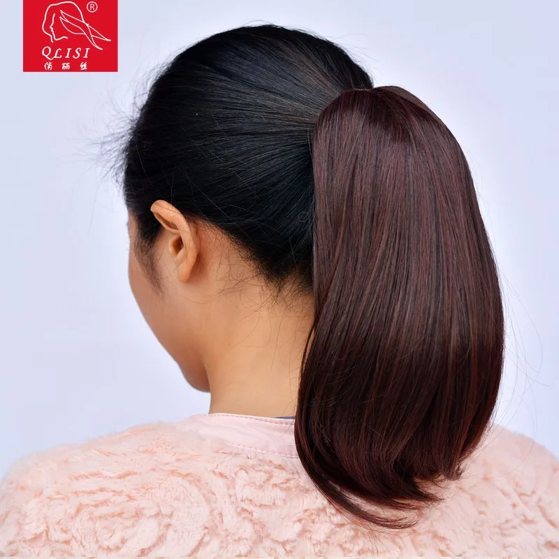 
Easy to wear tangle free claw clip ponytail hairpiece from china wig factory 