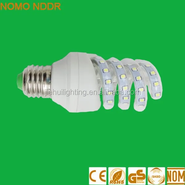 Hot sale spiral energy saving lamps E27 LED Lighting Bulb 2835SMD LED Light 9W
