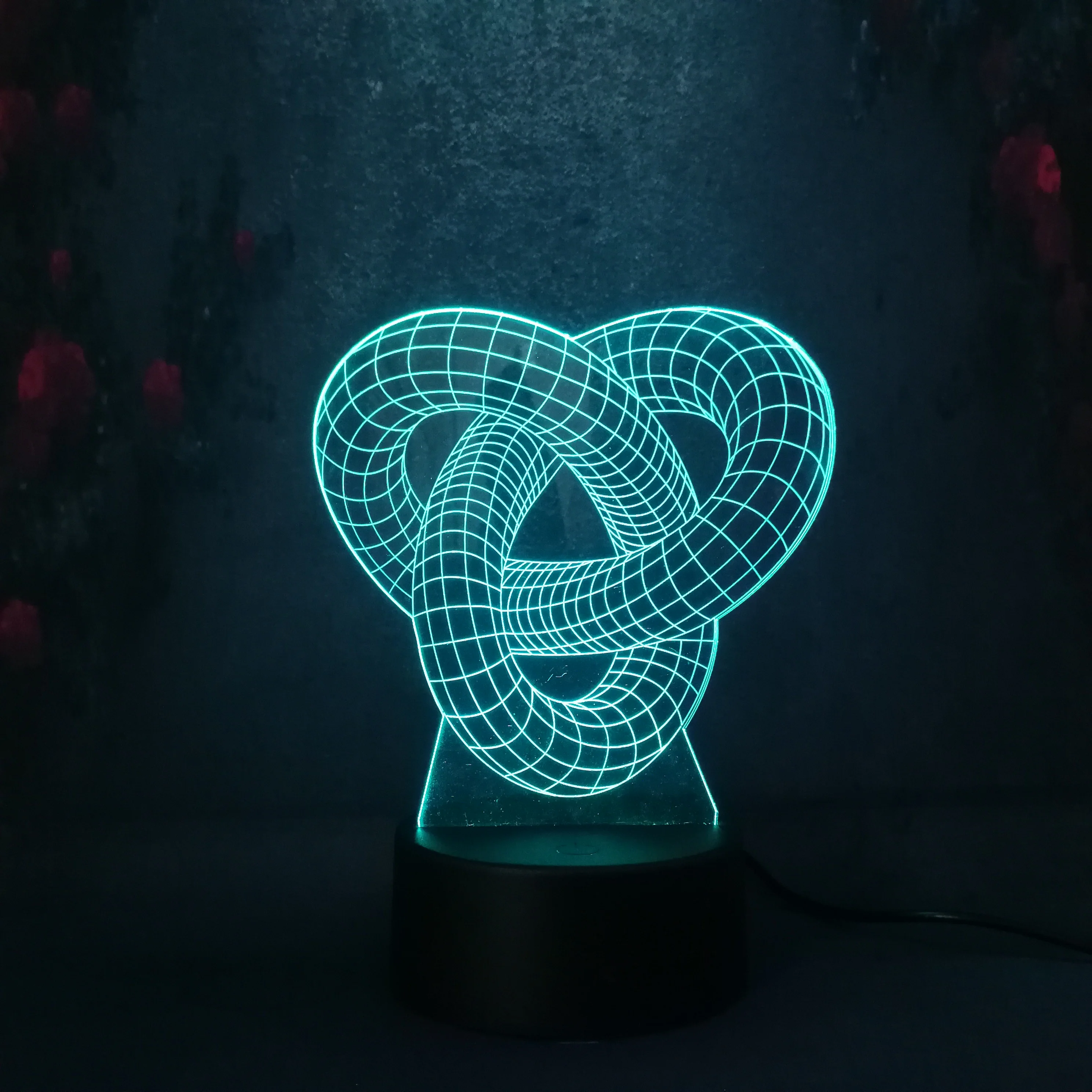 Cartoon Bear baby Sleep on Moon cool shape Lamp 3D USB LED night light children room decor kids good gift christmas festival