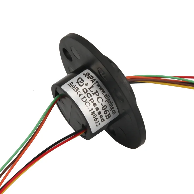 LPC Capsule Slip Rings,6Circuits IP54 240VAC 0~300rpm or higher,Can customizable