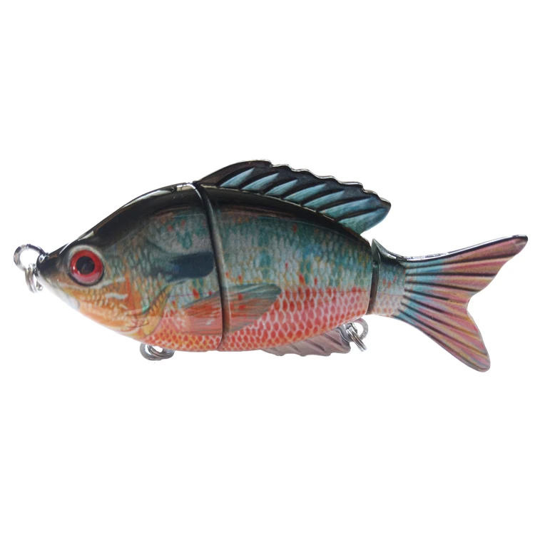 Hot Popular Multi 3 Section Jointed Swimbait Bluegill Fishing Lure