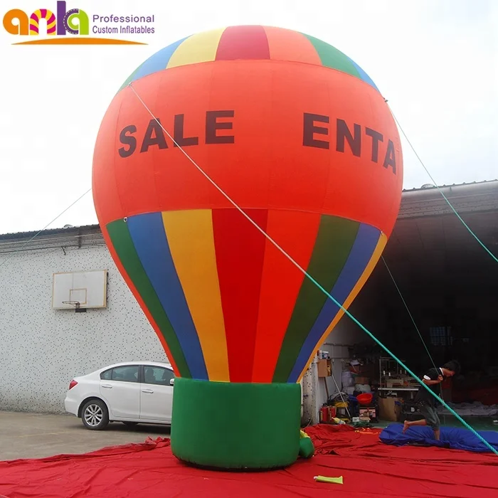 High quality inflatable ground balloon/hot air balloon with stripe for sale