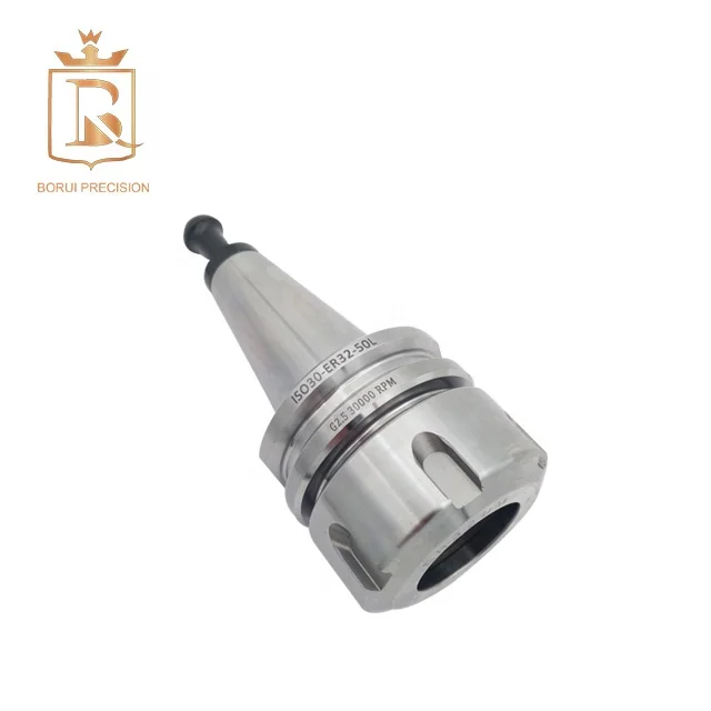 
50mm ISO30 Tool Holder for HSD Machine Spindle M12 X 1.75 1.5 Years <0.005mm HRC56-60 20crmnti/40cr Milling 0.62KG Ra<0.2 Borui 