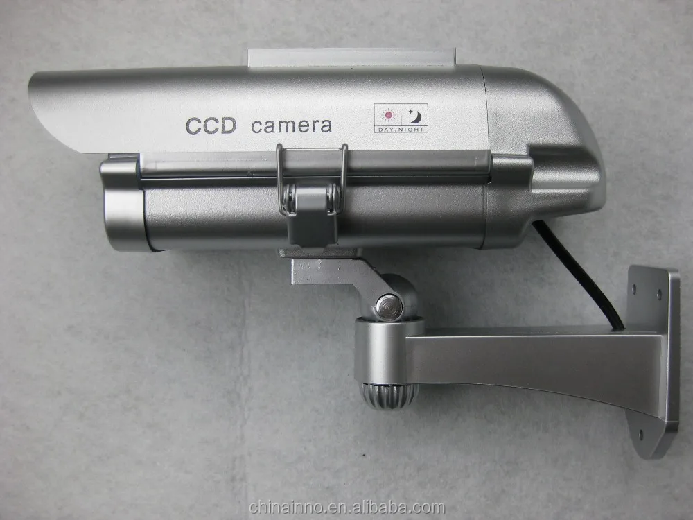 Solar Powered CCTV Security Fake Dummy Camera with Human Sensor