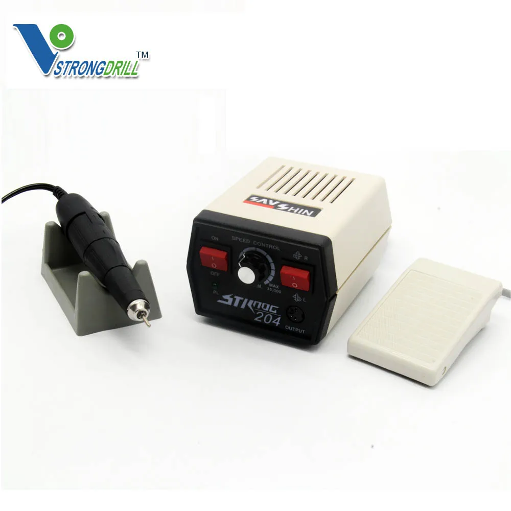 продажи электрического маникюр, педикюр горячей 35k RPM пилочка для ногтей дрель micromotor машины сильный 204 + 102l handpiece