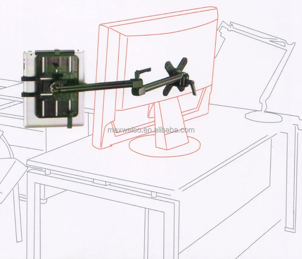 VESA Tablet Mount for Home and Office, Universal Tablet Holder, Aluminum Tablet Stand