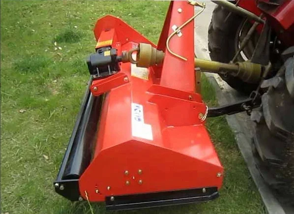 Tractor hitch 3 point agricultural double blades flail mower