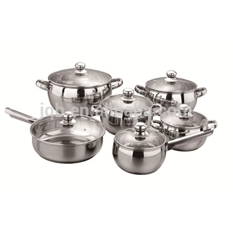 Набор посуды из нержавеющей стали набор кухонных кастрюль и сковородок Глубокая