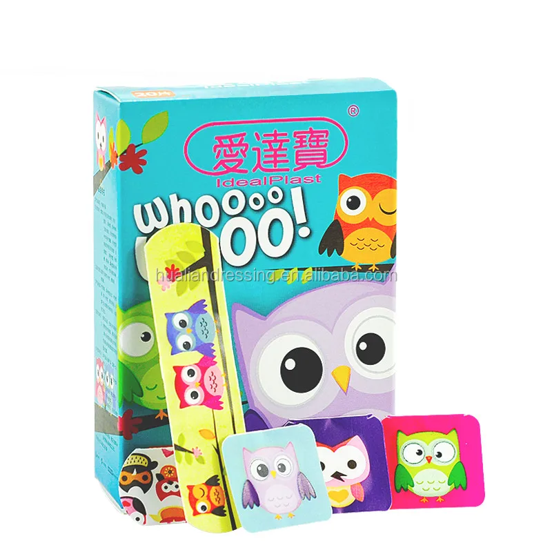 Medical Adhesive Colorful Waterproof cartoon Plaster Bandaid with CE/ISO approved