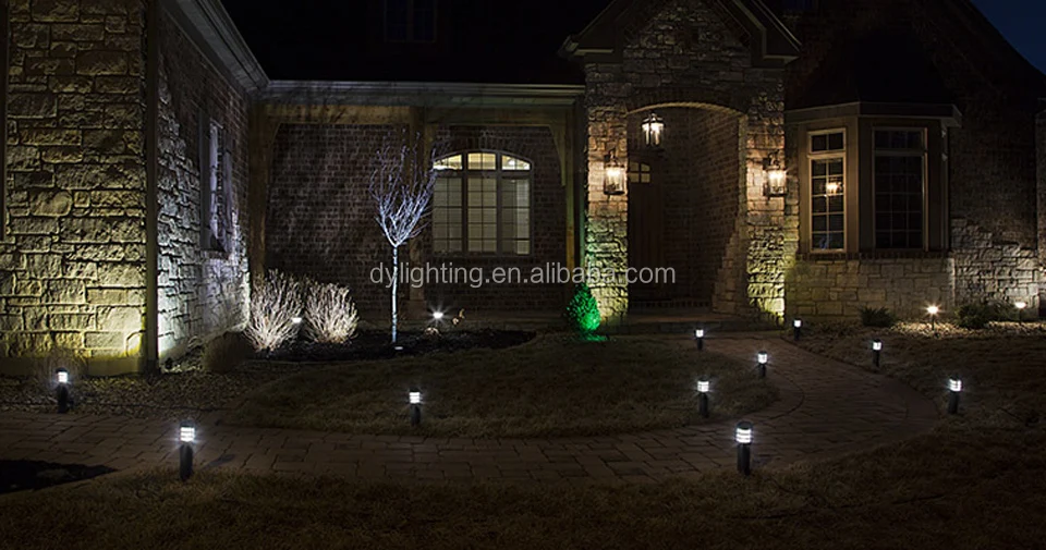 Brass LED Landscape Path Lights 12V Low Voltage LED Landscape Mini Garden Bollard Lighting