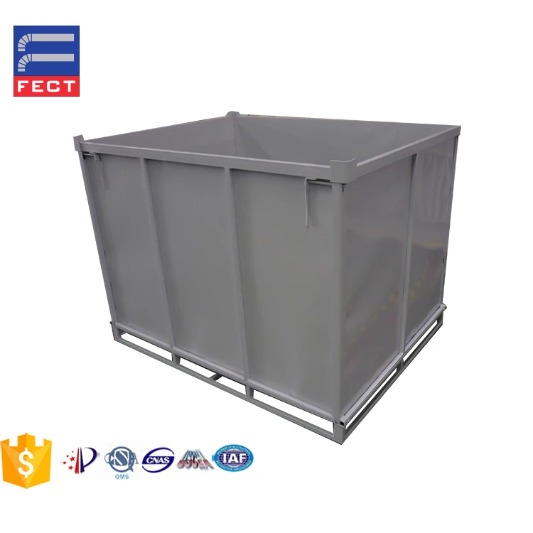 Large Load Metal Pallet Box/Galvanized Stackable Steel Box Pallet (1860943550)