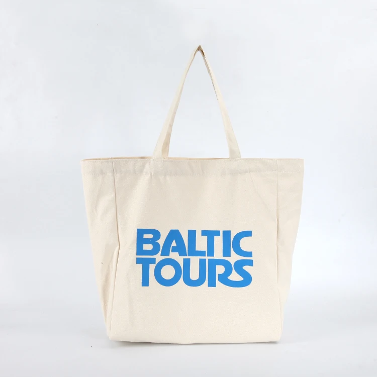 
wholesale recycled plain white cotton canvas drawstring and tote bag with custom design 