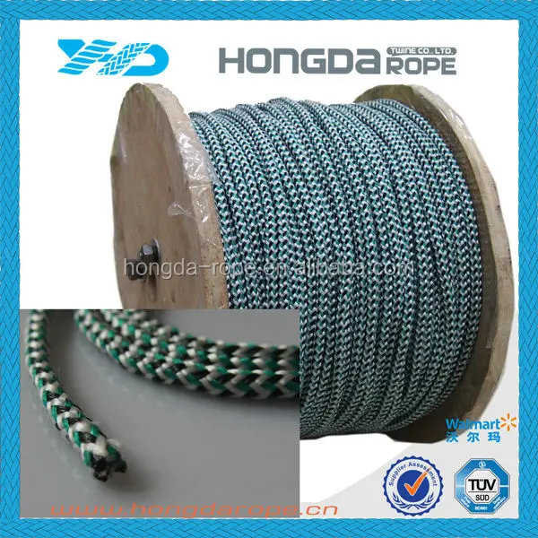 6mm polypropylene braided lead core rope lead rope for fishing