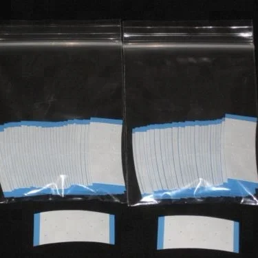 Double Side Super Hair Tape for Lace Wigs Toupee Walker Mini Strips Blue Lace Grab Tape Tabs