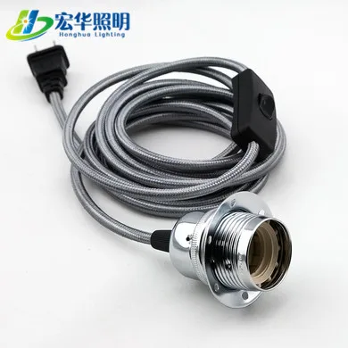 E12 To E26 Base Socket Table Bulb Holders E27  With Wire